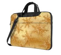 WZYWHJ Sac à bandoulière ultra fin en soie dorée pour ordinateur portable - Accessoires pour ordinateur portable - Doux et résistant aux chocs, Noir , 14 inch