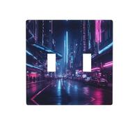WZYWHJ Sci-Fi Street Plaque murale décorative imprimée 11,4 x 11,4 cm, durable et élégante pour les zones résidentielles et commerciales