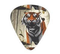 Wzywhj Serious Tiger Lot de 12 médiators à prise en main facile pour votre basse, ukulélé, guitare acoustique et électrique