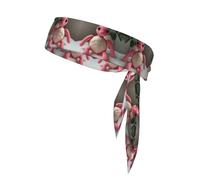 WZYWHJ Serre-tête de sport imprimé poupée tortue rose, bandeau pour homme et femme, bandeau pour la course à pied, l'entraînement, le football
