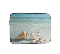 WZYWHJ Shells on The Beach Housse antichoc pour ordinateur portable 10" pour homme et femme, voyage d'affaires, école, bureau, usage quotidien