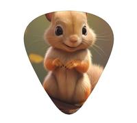 Wzywhj Shy Little Squirrel Lot de 12 médiators pour guitare électrique ou acoustique