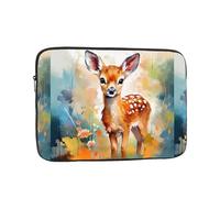 WZYWHJ Sika Housse de protection antichoc pour ordinateur portable 13" Motif cerf Pour homme et femme Pour voyage d'affaires, école, bureau et usage quotidien
