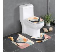 WZYWHJ Simple Valley Lot de 4 tapis de salle de bain antidérapants, durables, faciles à nettoyer, adaptés pour la salle de bain et les toilettes