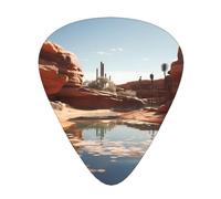 Wzywhj Source Of Water In The Desert Lot de 12 médiators imprimés pour ukulélé, guitare électrique ou acoustique