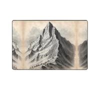 WZYWHJ Steep Mountain Tapis de sol imprimé antidérapant pour salon, bureau, table basse, lit, balcon 91,4 x 61 cm