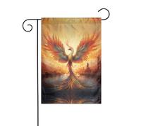 WZYWHJ Superbe drapeau de jardin avec impression phénix 30,5 x 45,7 cm pour un environnement extérieur tendance
