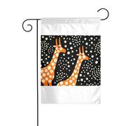 Wzywhj Superbe image girafe drapeau de jardin d'été double face décoration cour 30,5 x 45,7 cm
