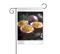 Wzywhj Tableau Sweet And Sour Passion Fruit Drapeau de jardin d'été double face Décoration cour 30,5 x 45,7 cm
