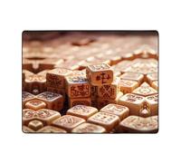 WZYWHJ Tapis de salon, tapis de sol antidérapant, tapis de jeu, 160 x 121,9 cm, imprimé mahjong