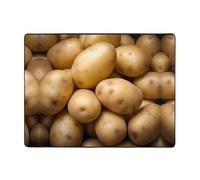 WZYWHJ Tapis de salon, tapis de sol antidérapant, tapis de jeu, 160 x 121,9 cm, imprimé pomme de terre