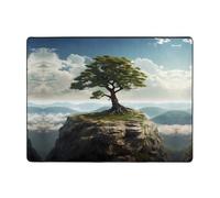 WZYWHJ Tapis de salon, tapis de sol antidérapant, tapis de jeu, 160 x 121,9 cm, motif petit arbre sur la montagne