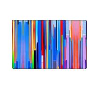 WZYWHJ Tapis de sol antidérapant avec impression verticale, doux et confortable, bonne absorption de l'eau. Nom pour salon et balcon