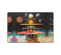 WZYWHJ Tapis de sol antidérapant Cosmic Balance Motif doux et confortable Bonne absorption de l'eau Taille Nom pour salon et balcon