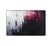 WZYWHJ Tapis de sol antidérapant - Impression au pinceau binaire - Doux et confortable - Bonne absorption d'eau - Nom pour salon et balcon