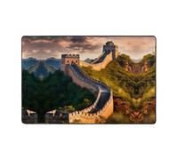 WZYWHJ Tapis de sol antidérapant La Grande Muraille de Chine Impression douce et confortable Bonne absorption de l'eau Taille Nom pour salon et balcon