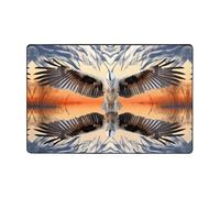 WZYWHJ Tapis de sol antidérapant Oiseaux avec ailes ouvertes Imprimé doux et confortable Bonne absorption de l'eau Taille Nom pour salon et balcon