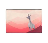 WZYWHJ Tapis de sol antidérapant pour salon, chambre d'enfant, tapis de jeu, 152,4 x 99,1 cm, animaux qui regardent ailleurs
