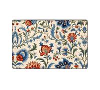 WZYWHJ Tapis de sol antidérapant pour salon, chambre d'enfant, tapis de jeu, 152,4 x 99,1 cm, art oriental antique imprimé