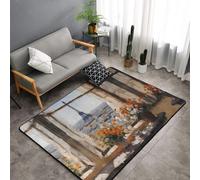 WZYWHJ Tapis de sol antidérapant pour salon, chambre d'enfant, tapis de jeu 152,4 x 99,1 cm, beaux pylônes au loin, imprimé