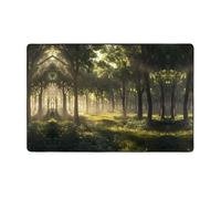 WZYWHJ Tapis de sol antidérapant pour salon, chambre d'enfant, tapis de jeu, 152,4 x 99,1 cm, image de forêt primitive