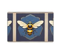 WZYWHJ Tapis de sol antidérapant pour salon, chambre d'enfant, tapis de jeu, 152,4 x 99,1 cm, imprimé abeille antique