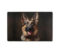 WZYWHJ Tapis de sol antidérapant pour salon, chambre d'enfant, tapis de jeu 152,4 x 99,1 cm, imprimé berger allemand fidèle