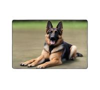 WZYWHJ Tapis de sol antidérapant pour salon, chambre d'enfant, tapis de jeu 152,4 x 99,1 cm, imprimé chien de berger allemand