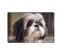 WZYWHJ Tapis de sol antidérapant pour salon, chambre d'enfant, tapis de jeu, 152,4 x 99,1 cm, imprimé chien Shih Tzu