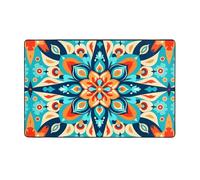 WZYWHJ Tapis de sol antidérapant pour salon, chambre d'enfant, tapis de jeu, 152,4 x 99,1 cm, imprimé diamant antique