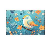 WZYWHJ Tapis de sol antidérapant pour salon, chambre d'enfant, tapis de jeu, 152,4 x 99,1 cm, imprimé oiseau sur une branche