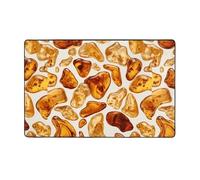 WZYWHJ Tapis de sol antidérapant pour salon, chambre d'enfant, tapis de jeu, 152,4 x 99,1 cm, imprimé phosphorescent, ambre baltique