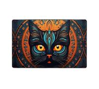 WZYWHJ Tapis de sol antidérapant pour salon, chambre d'enfant, tapis de jeu, 152,4 x 99,1 cm, imprimé tête de chat à grand visage
