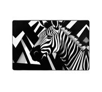 WZYWHJ Tapis de sol antidérapant pour salon, chambre d'enfant, tapis de jeu, 152,4 x 99,1 cm, imprimé zèbre agile