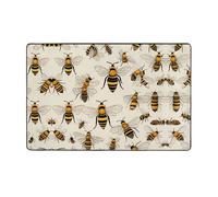 WZYWHJ Tapis de sol antidérapant pour salon, chambre d'enfant, tapis de jeu, 152,4 x 99,1 cm, imprimés groupe de miel
