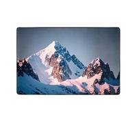 WZYWHJ Tapis de sol antidérapant pour salon, chambre d'enfant, tapis de jeu, 152,4 x 99,1 cm, imprimés Top of the Snowy Mountain