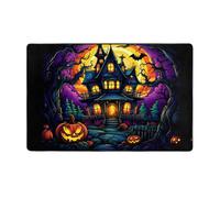 WZYWHJ Tapis de sol antidérapant pour salon, chambre d'enfant, tapis de jeu, 152,4 x 99,1 cm, motif château de la terreur