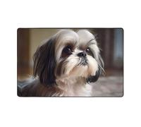 WZYWHJ Tapis de sol antidérapant pour salon, chambre d'enfant, tapis de jeu 152,4 x 99,1 cm, motif chien Shih Tzu