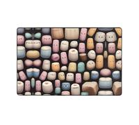 WZYWHJ Tapis de sol antidérapant pour salon, chambre d'enfant, tapis de jeu, 152,4 x 99,1 cm, motif coloré barbe à papa