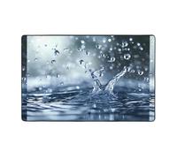 WZYWHJ Tapis de sol antidérapant pour salon, chambre d'enfant, tapis de jeu, 152,4 x 99,1 cm, motif gouttes d'eau