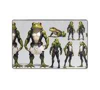 WZYWHJ Tapis de sol antidérapant pour salon, chambre d'enfant, tapis de jeu, 152,4 x 99,1 cm, motif grenouille King
