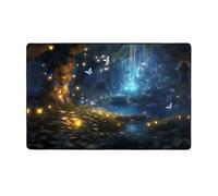 WZYWHJ Tapis de sol antidérapant pour salon, chambre d'enfant, tapis de jeu, 152,4 x 99,1 cm, motif papillons dans les contes de fées