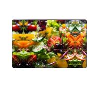 WZYWHJ Tapis de sol antidérapant pour salon, chambre d'enfant, tapis de jeu, 152,4 x 99,1 cm, motif salades