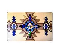 WZYWHJ Tapis de sol antidérapant pour salon, chambre d'enfant, tapis de jeu, 152,4 x 99,1 cm, peinture aborigène