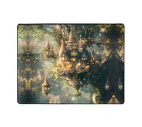 WZYWHJ Tapis de sol antidérapant pour salon, chambre d'enfant, tapis de jeu, 160 x 121,9 cm, beau motif pays des merveilles