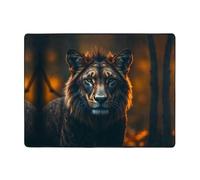 WZYWHJ Tapis de sol antidérapant pour salon, chambre d'enfant, tapis de jeu, 160 x 121,9 cm, image du roi de la forêt