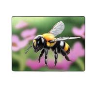 WZYWHJ Tapis de sol antidérapant pour salon, chambre d'enfant, tapis de jeu, 160 x 121,9 cm, imprimé A Little Bee