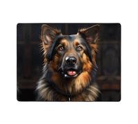 WZYWHJ Tapis de sol antidérapant pour salon, chambre d'enfant, tapis de jeu, 160 x 121,9 cm, imprimé berger allemand