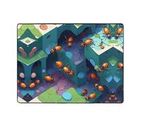 WZYWHJ Tapis de sol antidérapant pour salon, chambre d'enfant, tapis de jeu, 160 x 121,9 cm, imprimé colonie de fourmis