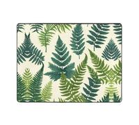 WZYWHJ Tapis de sol antidérapant pour salon, chambre d'enfant, tapis de jeu, 160 x 121,9 cm, imprimé encyclopédie des fougères